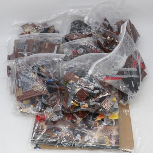 146 - Lego Star Wars 75059 Sand crawler, with minifigures, has been made and packed back into bags, unchec... 