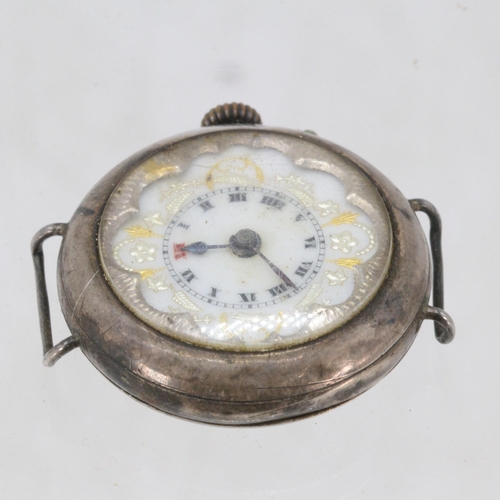 168 - Antique silver cased ladies pocket watch / watch