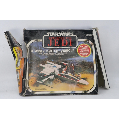 334 - Star Wars Return of the Jedi Millennium Falcon with instructions and original box together with X-Wi... 