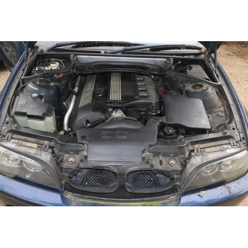 1A - BMW blue 3 dr automatic convertible, MOT expired 6th March 2024 (private number plate S500 SDR) petr... 