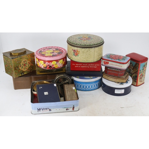 8 - Quantity of assorted vintage and later tins