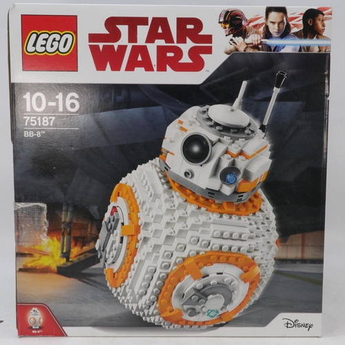 11 - Boxed lego Star Wars 75187 BB8 Disney, unchecked for completeness