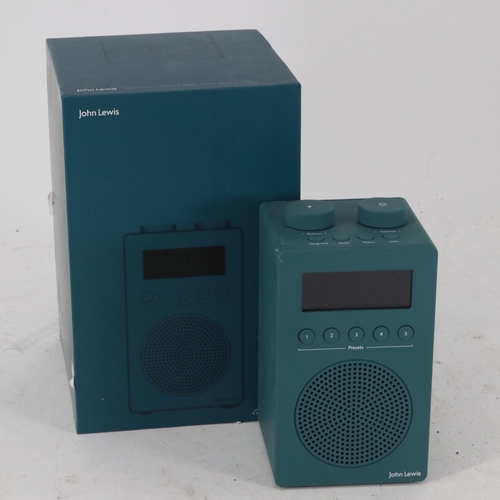 12 - Boxed John Lewis Spectrum Solo Dab Plus/FM digital radio (untested) trade/spares/repairs