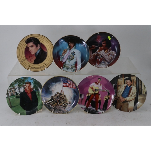 124 - Six Elvis collectors plates