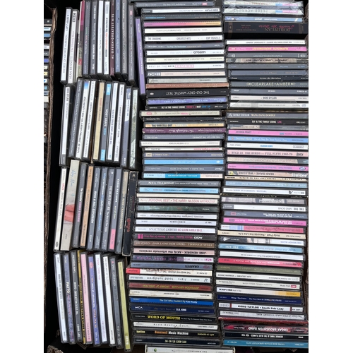 126 - Three cartons of CDs (over 300) of interesting and some rare titles ranging in genres from Prog, Psy... 