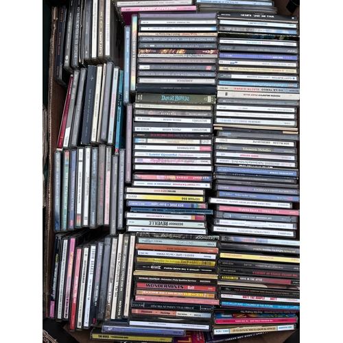 126 - Three cartons of CDs (over 300) of interesting and some rare titles ranging in genres from Prog, Psy... 