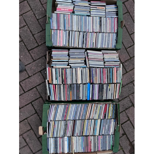 135 - Three cartons of CDs (over 300) of interesting and some rare titles ranging in genres from Prog, Psy... 