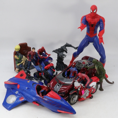 170 - Legend of Spiderman and Venom figures together with 12