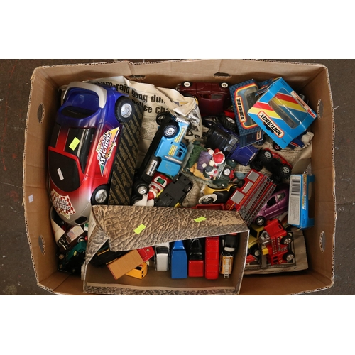 114 - Box of assorted diecast vehicles