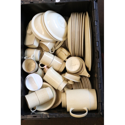 378 - Quantity of Poole Pottery dinner ware together with two lamps trade/spares/repairs