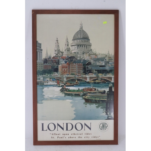 140 - Two reproduction posters GWR London and London Underground