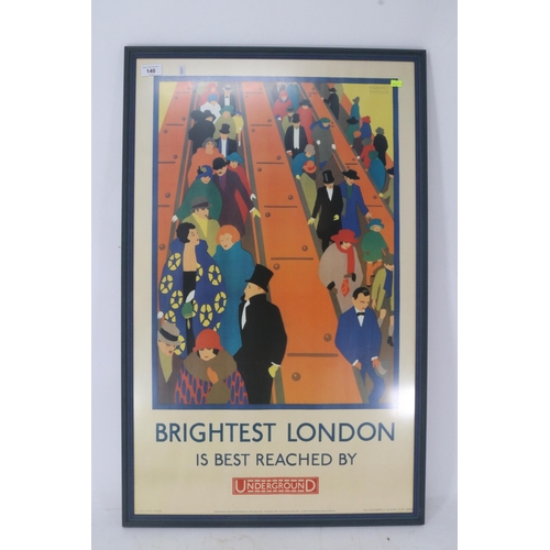 140 - Two reproduction posters GWR London and London Underground