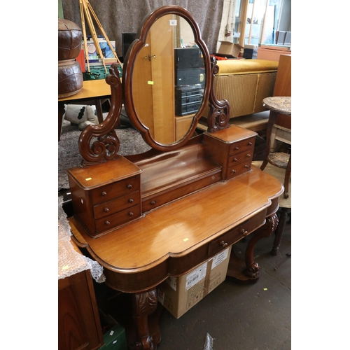 167 - A Victorian mahogany duchess dressing table