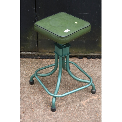 177 - An industrial? / work shop stool. (trade) not for domestic use