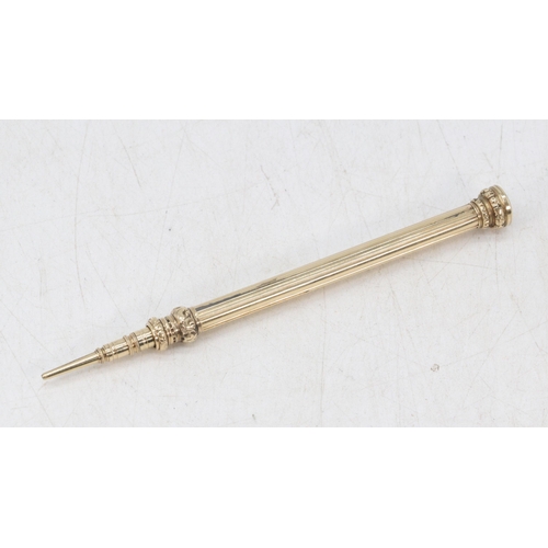 202 - Samson Morden propelling pencil tested by Vendor 9ct (approx. 13.2g)