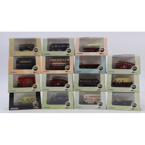 326 - 15 boxed Oxford diecast vehicles n-gauge scale including commercial and military vehicles