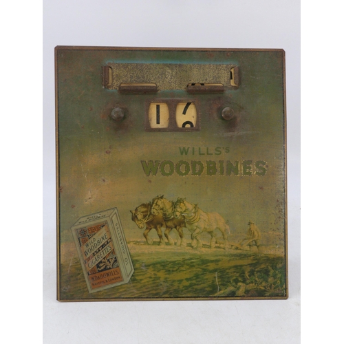 380 - Vintage Wills Woodbines desk calendar