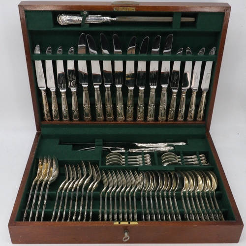 383 - Cased James Dixon & Sons ltd, Sheffield 8 setting and service cutlery set