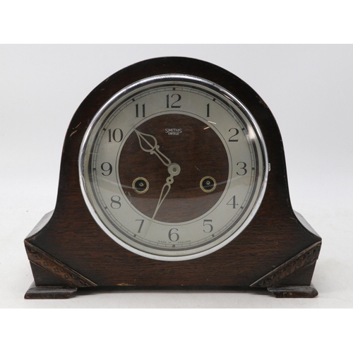 465 - Smiths Enfield Mantle clock with pendulum