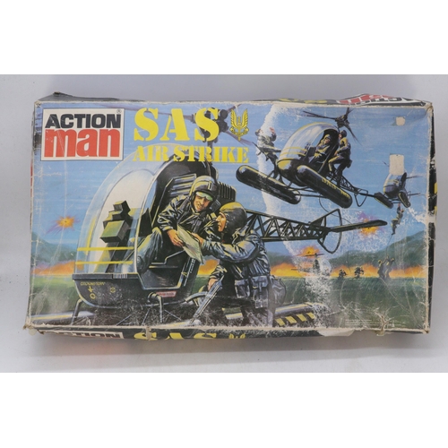 567 - Action man SAS helicopter set with original box