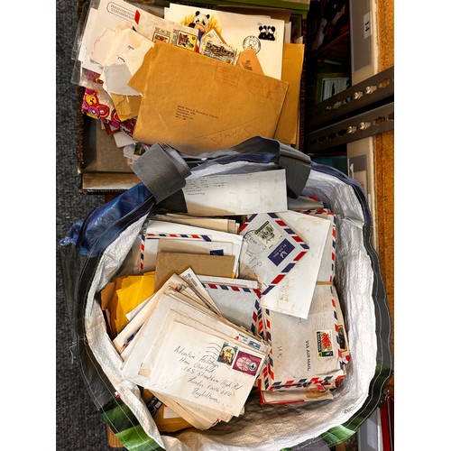 405 - Large bag full of airmail covers, stamps on envelopes etc