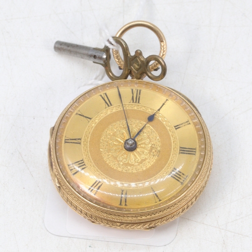 219 - 18ct Gold cased pocket watch