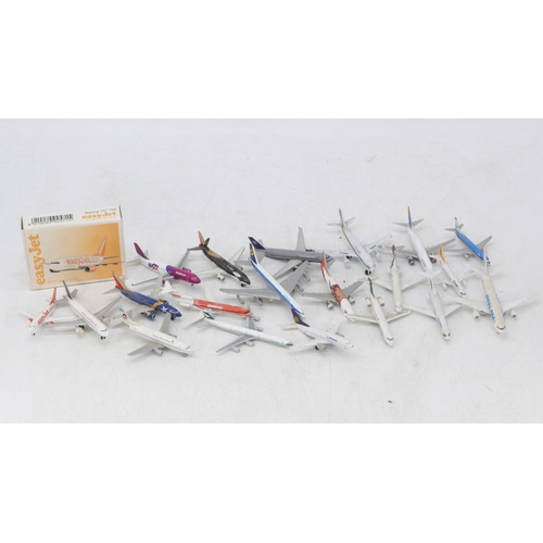 249 - Group of diecast passenger planes to include herpa, schbak and other manufactures. easyjet, wizz air... 