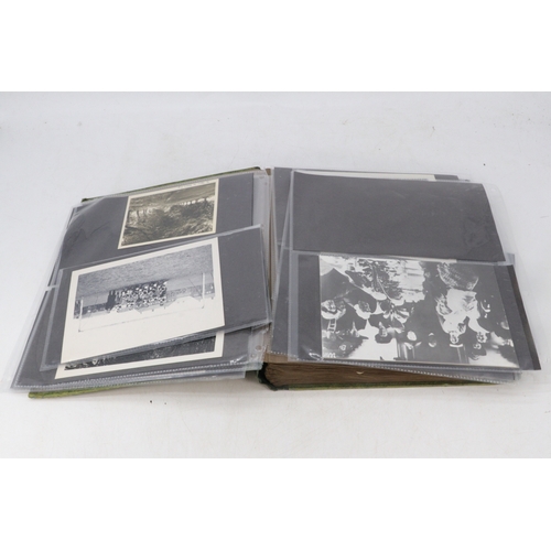 309 - A Postcard album containing topographical, greetings etc together with aa selection of vintage photo... 