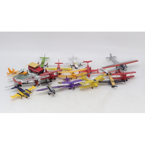 347 - Group of diecast and plastic planes, assorted makes, prop planes and more.