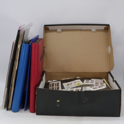 407 - Box of assorted stamp accumulation, albums of commemoratives etc