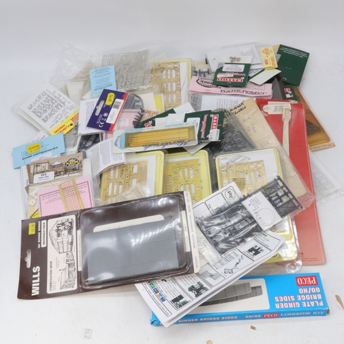 443 - Large quantity of assorted railway model making parts mostly unused