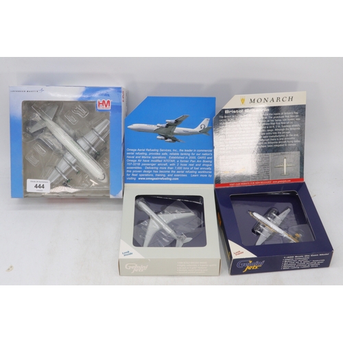 444 - Hobby master 1:200 scale lockheed L188, Gemini Monarc, Gemini Boeing 747