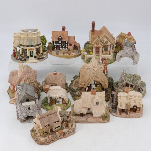 566 - 14 unboxed Lilliput lane cottages to include Going for a Song, Summerhayes, Fishermans Cottage, Cloc... 