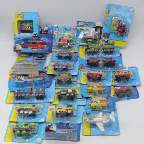 472 - Thomas and Friends diecast metal take and play 26 carded examples together with tickets and 2 sealed... 