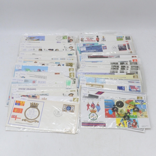 171 - Large quantity of FDCs to include mainly military, one and a part set of National Army Museum covers... 