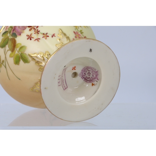 66 - A Royal Worcester blush ivory 