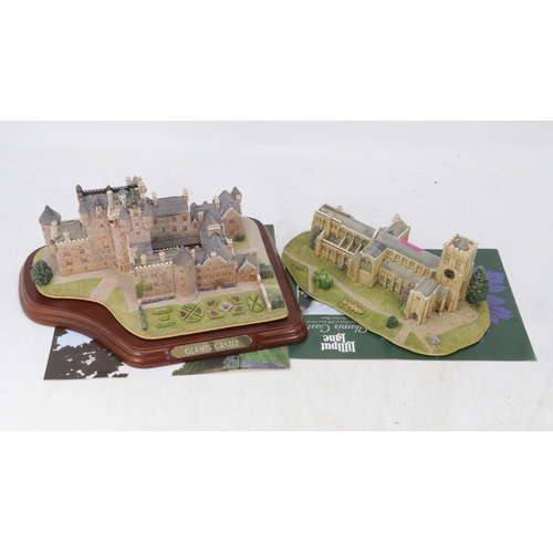Lilliput Lane L2314 Glamis Castle with signed certificate together