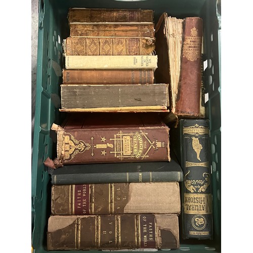 583 - Selection of antique and later books to include The Cambridge Graphic 1901, Life and Exploration of ... 