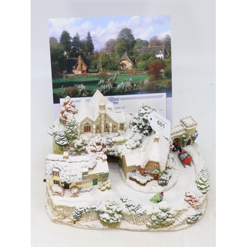 601 - Lilliput Lane L3240 Winter Wonderland limited edition with signed certificate - no box