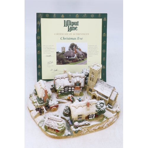 603 - Lilliput Lane L2651 Christmas Eve limited edition with signed certificate - no box