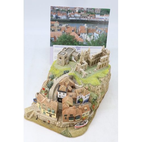 615 - Lilliput Lane L3272 Whitby Harbour limited edition with signed certificate - no box