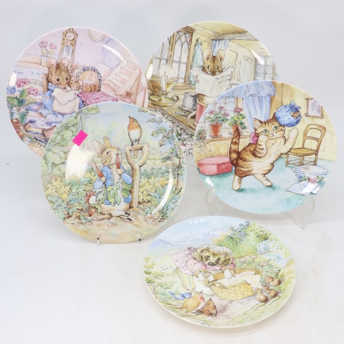 616 - A selection of Beatrix Potter Danbury Mint plates by Wedgwood