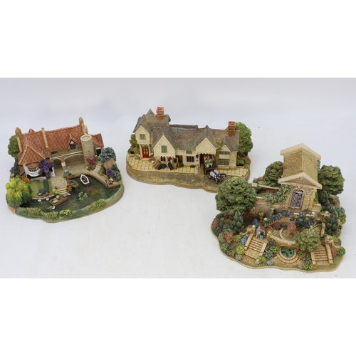 625 - Lilliput Lane Hestercombe Gardens limited edition with signed certifcate together with L2828 Pulls F... 