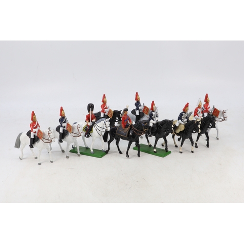 28 - Britains Queen Trooping the Colour together with mounted lifeguards and household cavalry (no boxes)