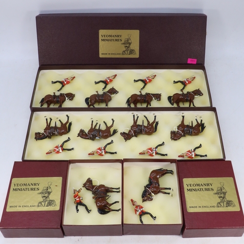 88 - Yeomanry miniatures to include First Kings Dragoon Guards x2, Officers of 1st Kings Dragoon Guards a... 