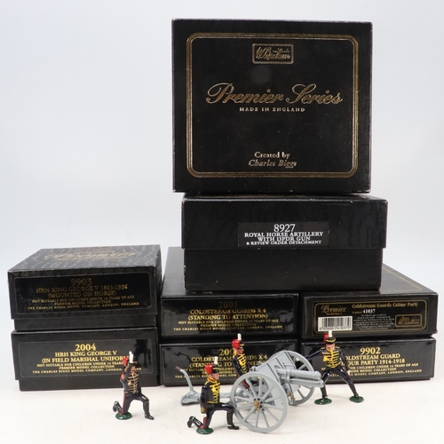 94 - Charles Biggs Premier model collection boxed sets 2001 x 2, 9903, 2004, Britains 41037, 9902, and 89... 