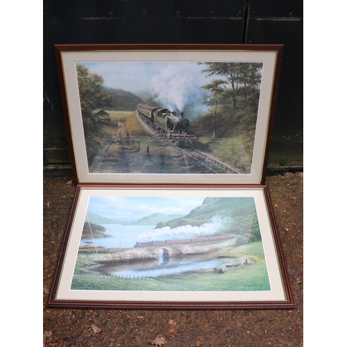 256 - Four framed Railway prints