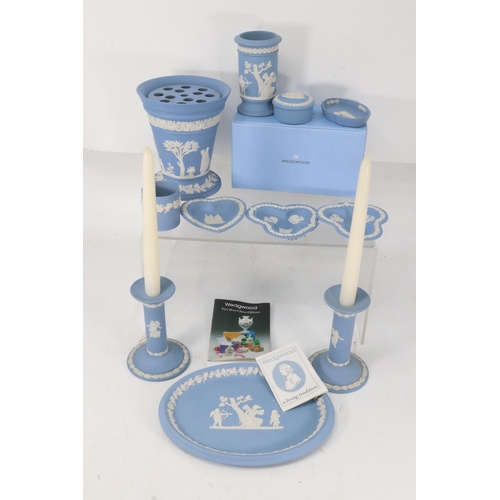 463 - Quantity of Wedgwood Jasper ware some boxed together with a collection of Wedgwood collectors plates