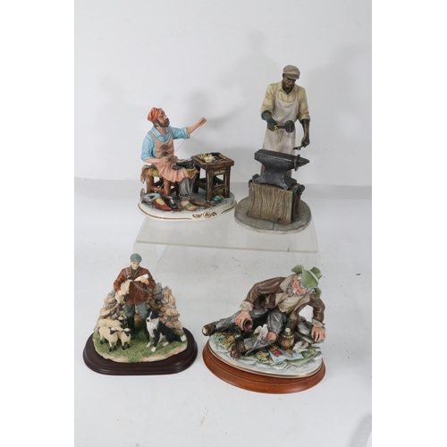 471 - Leonardo blacksmith, Capodimonte Cobbler, Farming figure and tramp