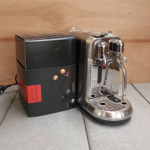 44 - Sage Nespresso Creatista plus model BNE800 together with a cube of Nespresso capsules trade/spares/r... 